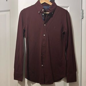 NWT: Ralph Lauren Knit Oxford: Burgundy